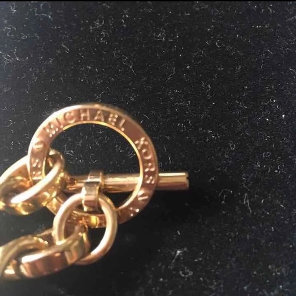 Michael Kors Multi Chain Black & Gold Necklace - Picture 4 of 5